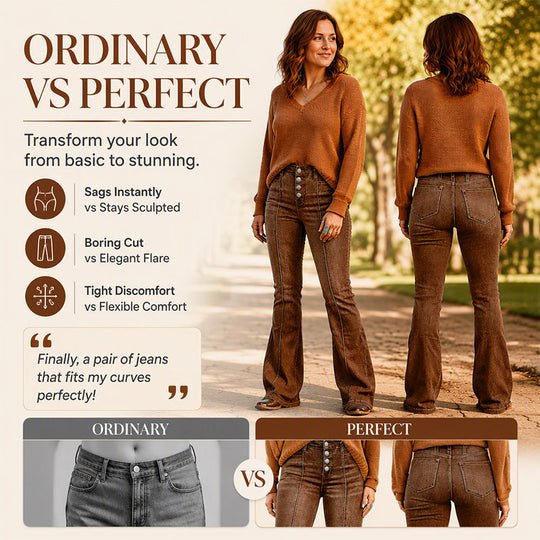 ⏰ Last Day Sale 50% Off | Women's High-Waisted Stretch Flare Jeans