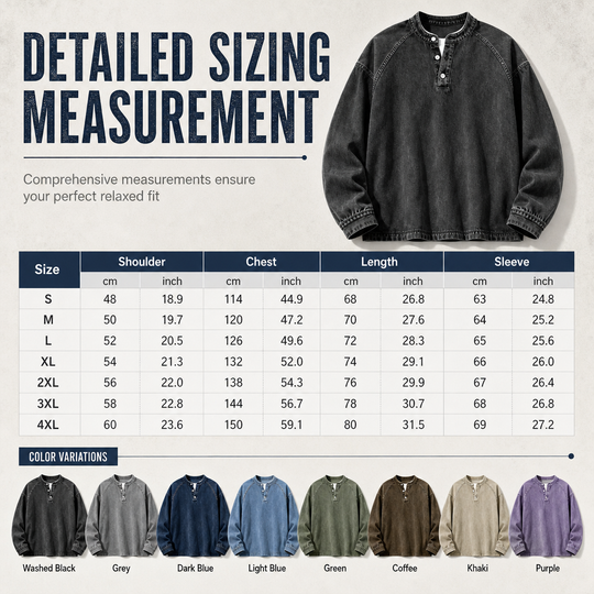 Men's Vintage Casual Loose-Fit Sweatshirt