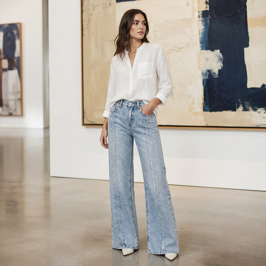 👖 Front Seam Detail, Flattering Wide-Leg Fit | Women's Jeans