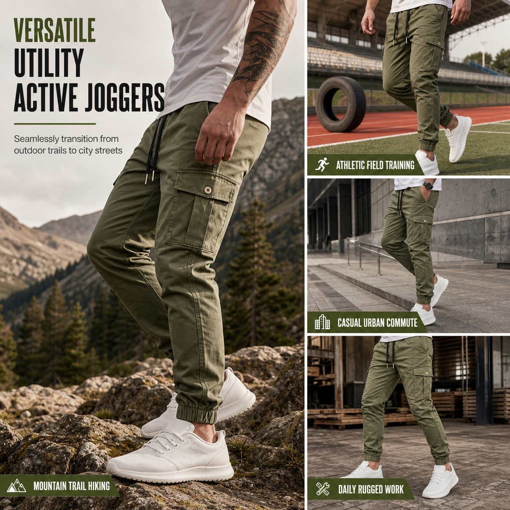 ✨Lightweight Casual Cargo Pants Outdoor Hiking Joggers for Autumn and Winter Sports Running Training