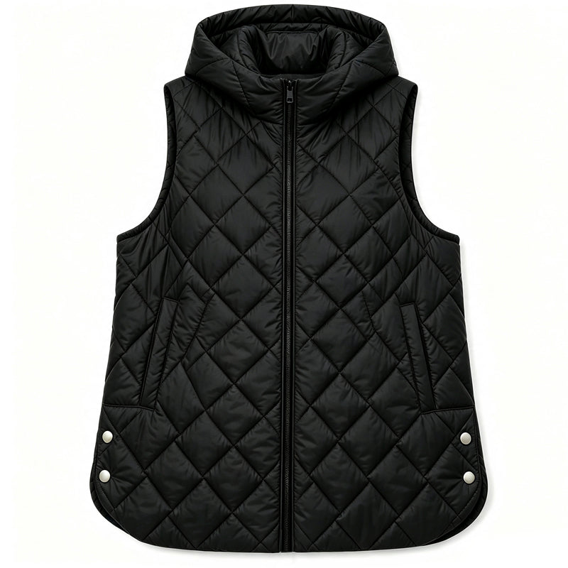 🦺 Quilted Warmth, Easy Layering | Women's Mid-Length Hooded Vest ⚡ Free Shipping