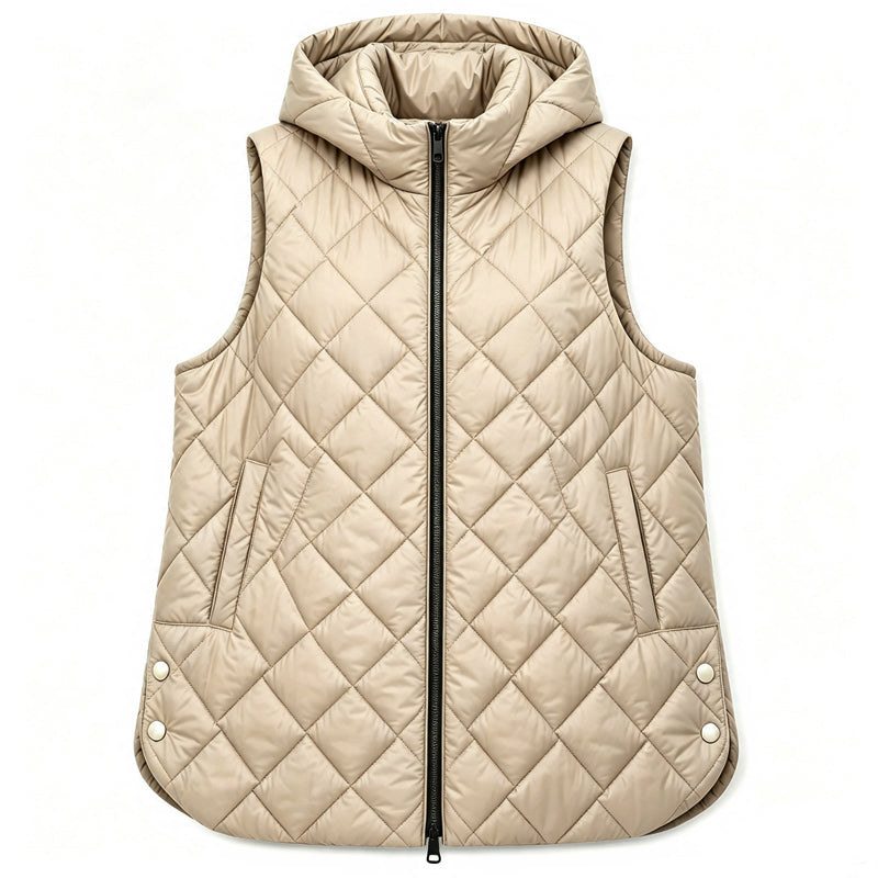 🦺 Quilted Warmth, Easy Layering | Women's Mid-Length Hooded Vest ⚡ Free Shipping