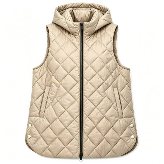 🦺 Quilted Warmth, Easy Layering | Women's Mid-Length Hooded Vest ⚡ Free Shipping
