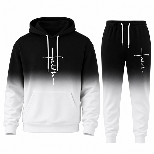 🔥 Bold 3D Print, Complete Streetwear Look | Men's Hooded 2-Piece Tracksuit ⚡ Free Shipping