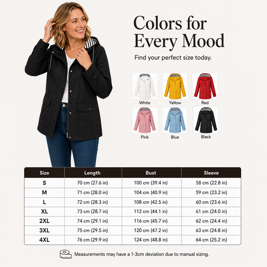 🌦️✨ Women's Outdoor Waterproof Windproof Jacket