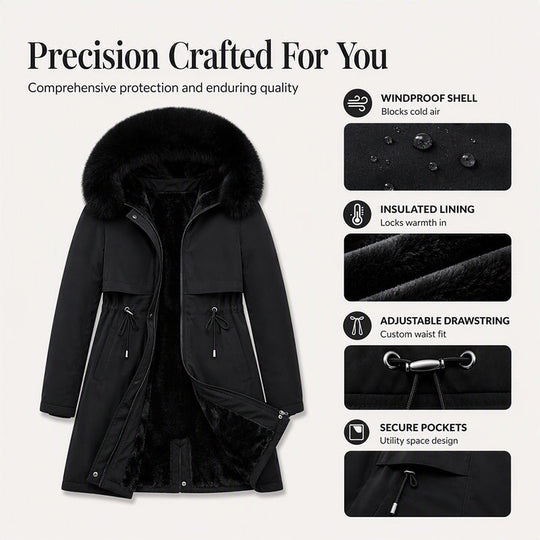 Women's Mid-Length Winter Warm Jacket