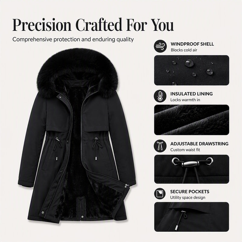 🧥 More Coverage, Easy Comfort | Women's Mid-Length Warm Jacket⚡