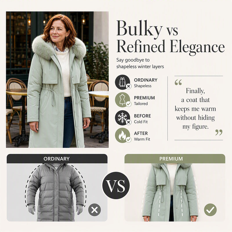 🧥 More Coverage, Easy Comfort | Women's Mid-Length Warm Jacket⚡