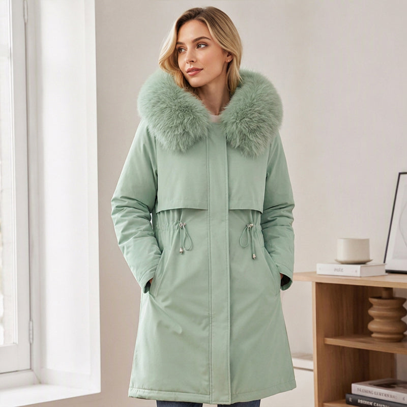 🧥 More Coverage, Easy Comfort | Women's Mid-Length Warm Jacket⚡