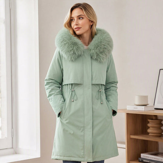 🧥 More Coverage, Easy Comfort | Women's Mid-Length Warm Jacket⚡