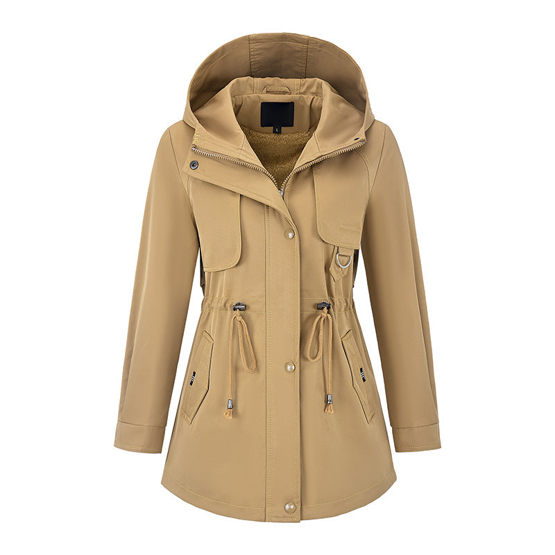 🧥 More Coverage, Easy Everyday Style | Women's Mid-Length Hooded Jacket