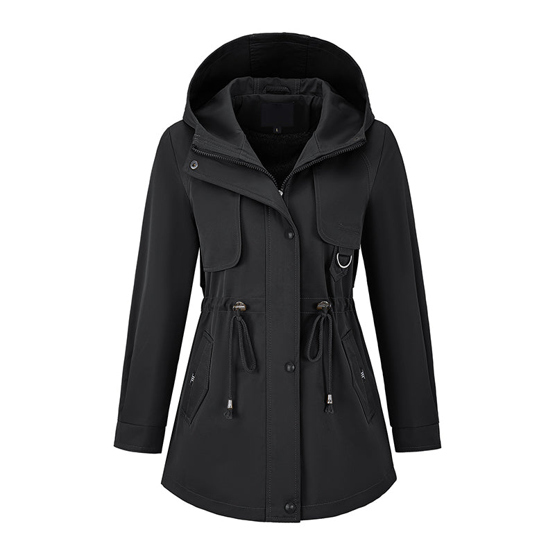 🧥 More Coverage, Easy Everyday Style | Women's Mid-Length Hooded Jacket
