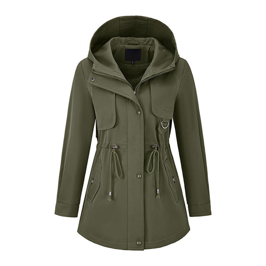 🧥 More Coverage, Easy Everyday Style | Women's Mid-Length Hooded Jacket