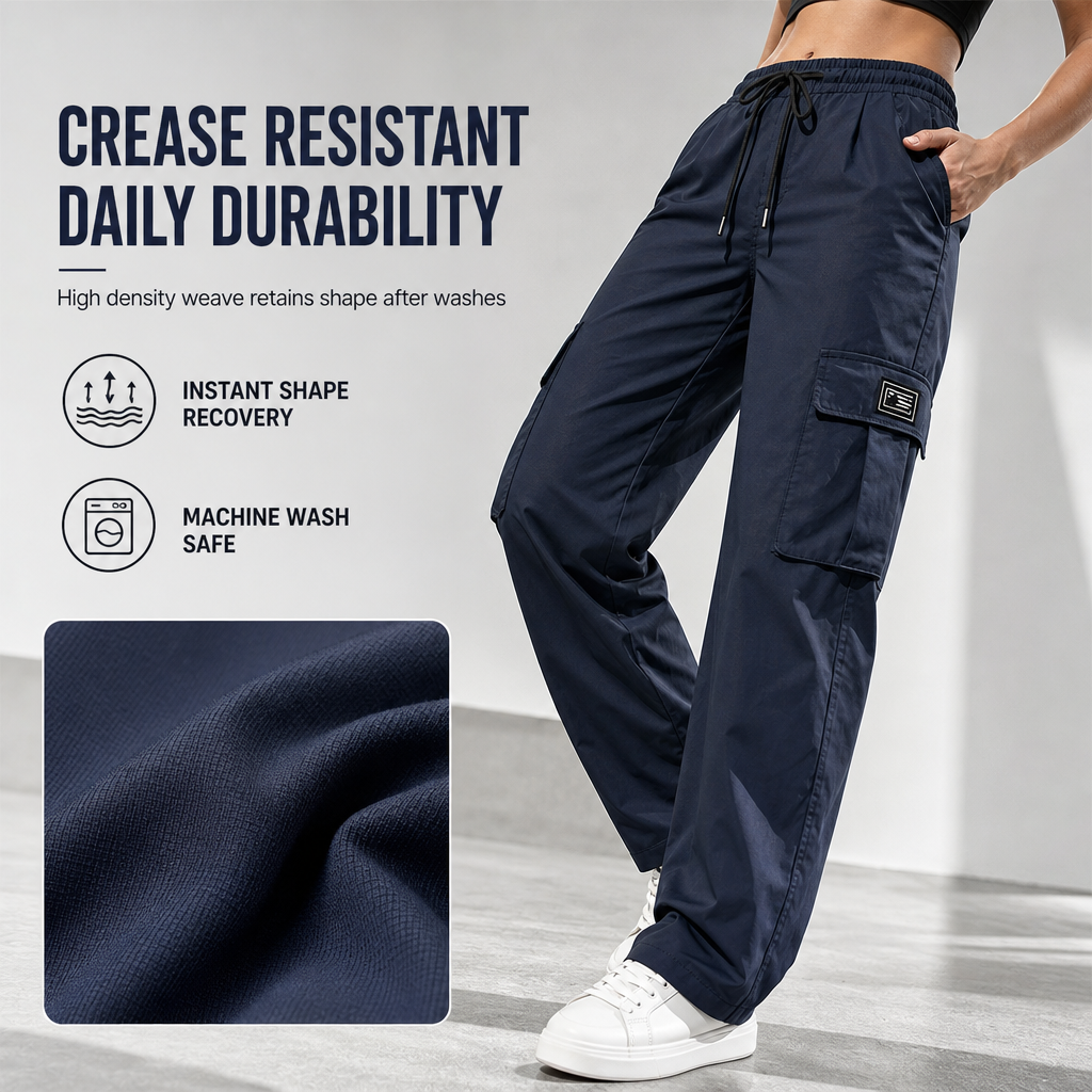 👖 Roomy Pockets, Easy-Moving Fit | Women's Drawstring Cargo Pants