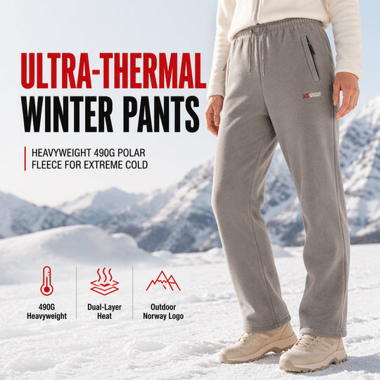 🔥 Fleece-Lined Warmth, Easy Movement | Unisex Thermal Pants ⚡ Free Shipping