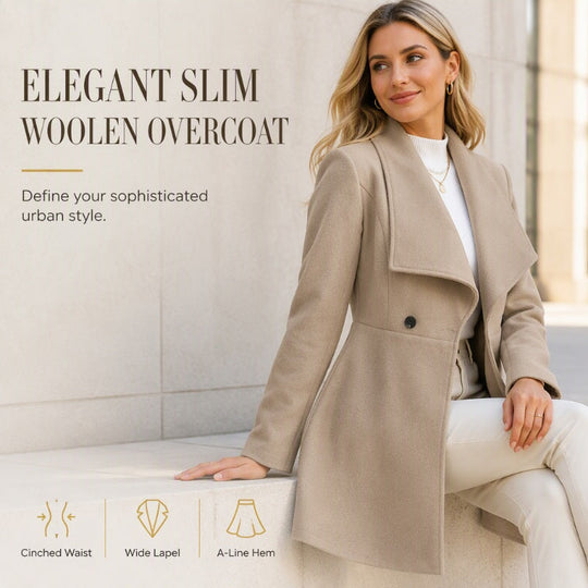 🧥Women's Elegant Slim Fit Lapel Coat