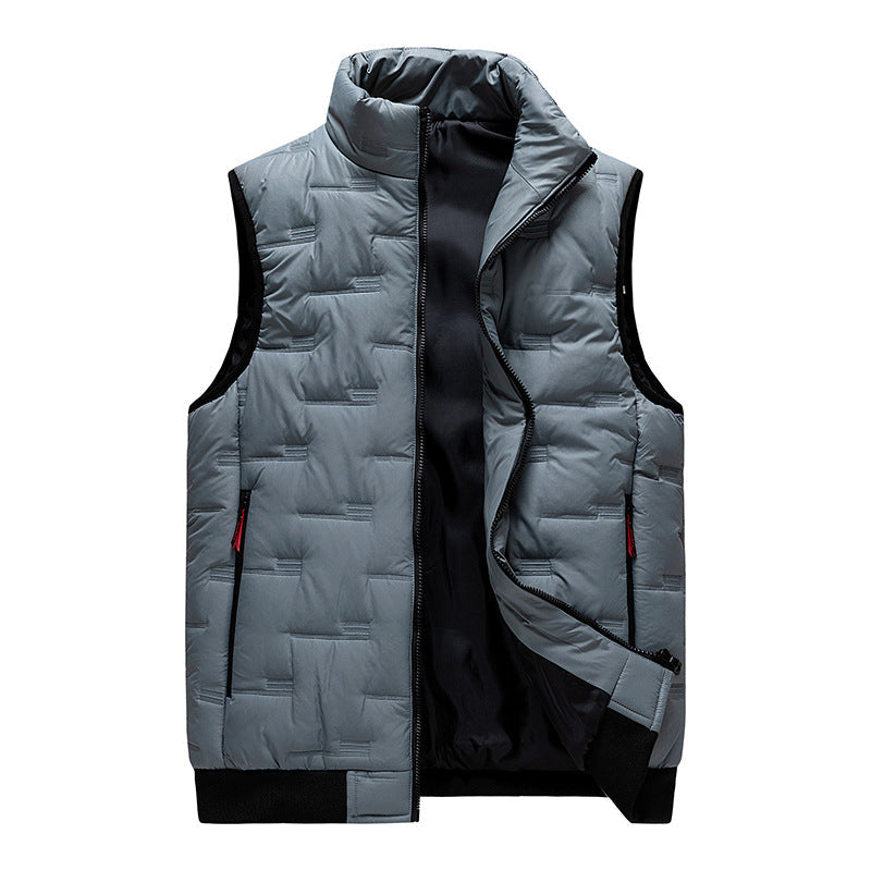 🦺 Warm Core, Hands-Free Storage | Men's Multi-Pocket Quilted Utility Vest