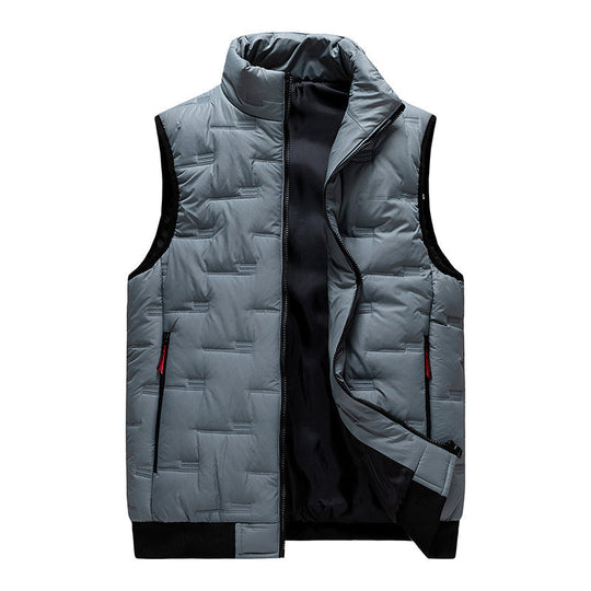 🦺 Warm Core, Hands-Free Storage | Men's Multi-Pocket Quilted Utility Vest