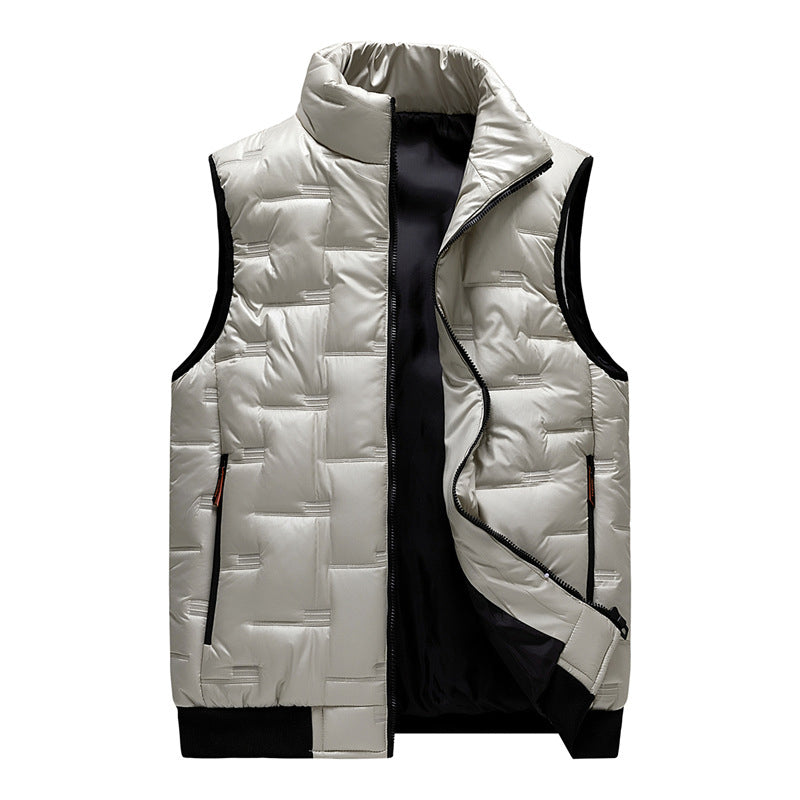 🦺 Warm Core, Hands-Free Storage | Men's Multi-Pocket Quilted Utility Vest