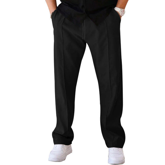 🏷️ Easy Fit, Everyday Style | Men's Drawstring Straight-Leg Pants