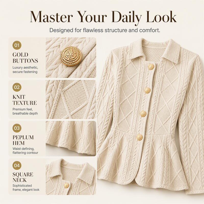 ✨ Elegant Gathered Peplum Blazer For Women - Feminine Silhouette, Peplum Cut, Elegant