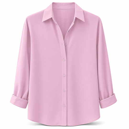 Women Elegant Casual Long Sleeve Button Up Blouse