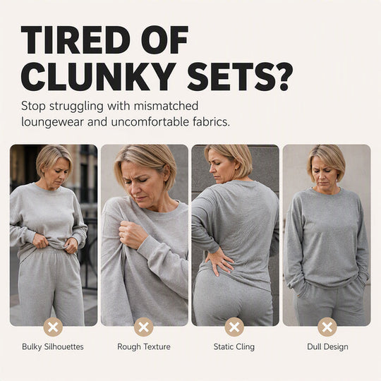🖤Black Friday Sale:50% OFF🖤 ✨ Polished Two-Piece Style | Women’s Color-Block Knit Set