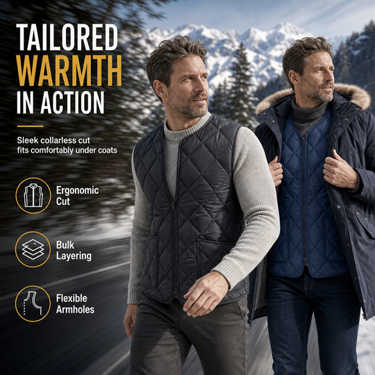 🖤 Men's Winter Loose Fit Vest High Street Fashion Minimalist Sleeveless