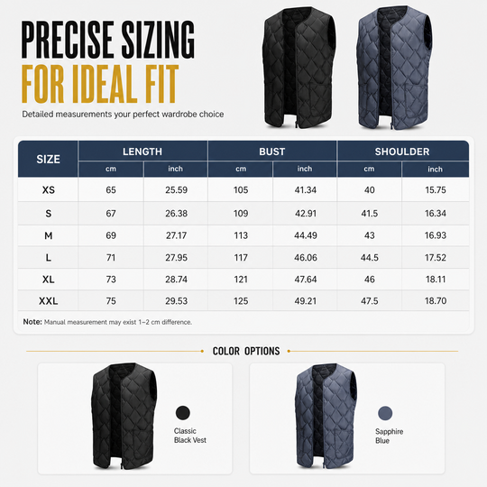 🖤 Men's Winter Loose Fit Vest High Street Fashion Minimalist Sleeveless