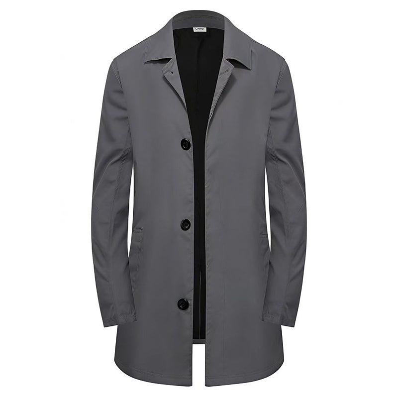 🍂Autumn Hot Sale 50% OFF🔥Men's Minimalist Single-Breasted Mid-Length Coat