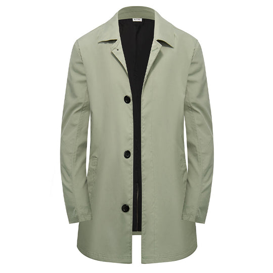 🍂Autumn Hot Sale 50% OFF🔥Men's Minimalist Single-Breasted Mid-Length Coat