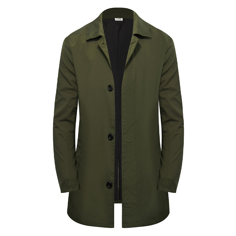 🍂Autumn Hot Sale 50% OFF🔥Men's Minimalist Single-Breasted Mid-Length Coat