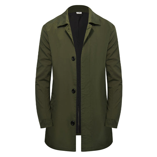 🍂Autumn Hot Sale 50% OFF🔥Men's Minimalist Single-Breasted Mid-Length Coat