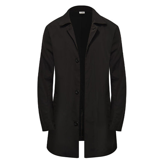 🍂Autumn Hot Sale 50% OFF🔥Men's Minimalist Single-Breasted Mid-Length Coat