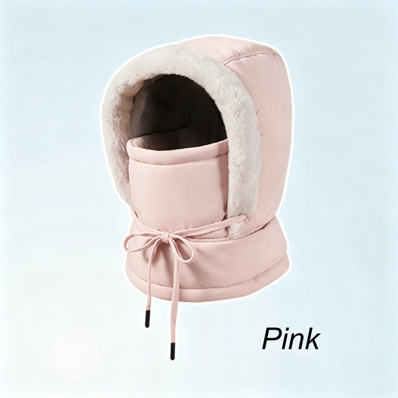 ❄️Plush-Lined 3-in-1 Winter Balaclava – Hood, Face Cover & Neck Warmer