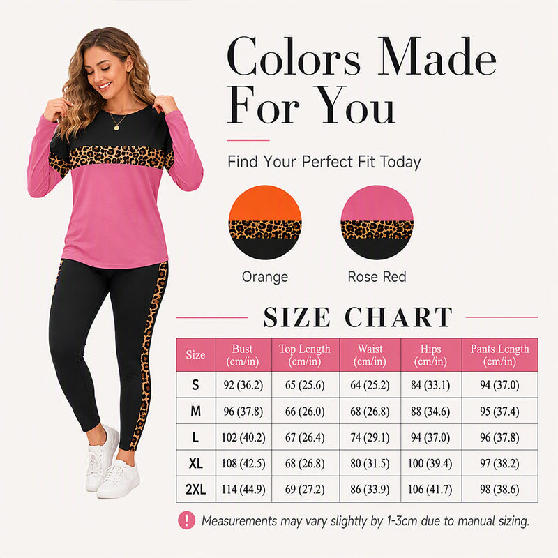 🐆Women's Casual Leopard Print 2-Piece Set – Trendy, Comfortable, Effortless Everyday Style