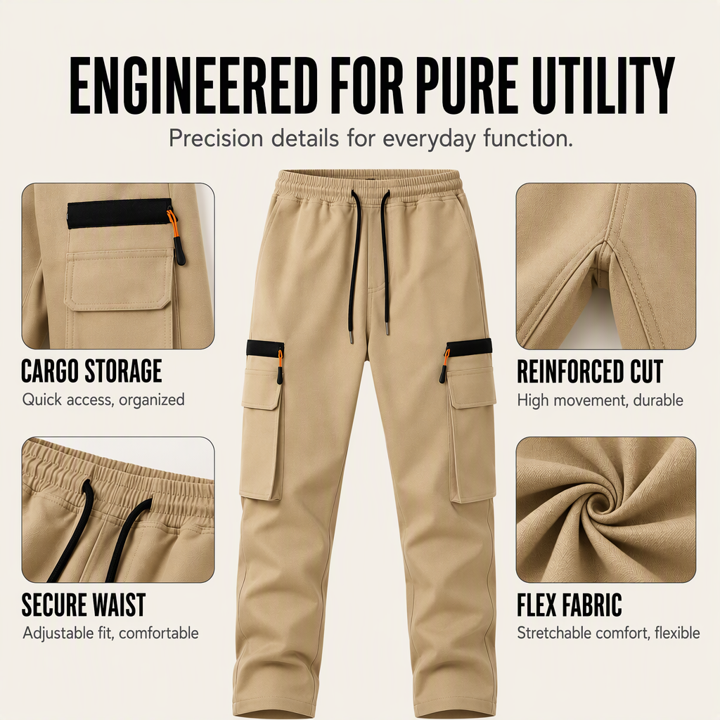 Men's Casual Multi-Pocket Cargo Pants