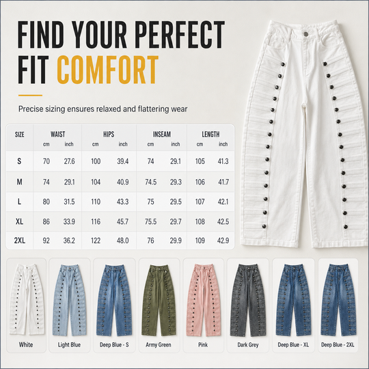 👖 Women's Retro High Waisted Curved Leg Jeans ✨ – 50% OFF | 30-Day Money-Back Guarantee