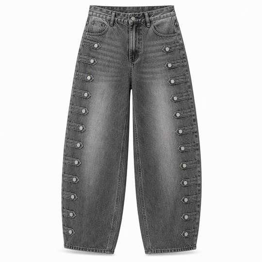 👖 Women's Retro High Waisted Curved Leg Jeans ✨ – 50% OFF | 30-Day Money-Back Guarantee