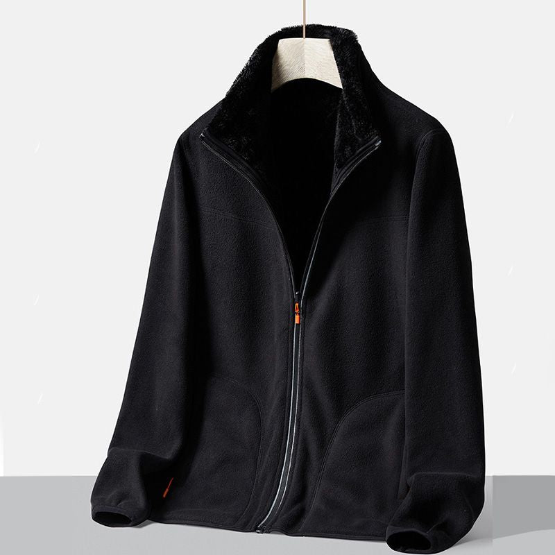 Faux Fleece Lined Casual Versatile Warm Jacket for Women