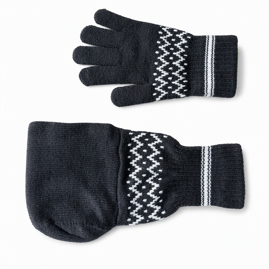 Knit Beer Mitt Drinking Glove for Holding Beer Bottles and Cans