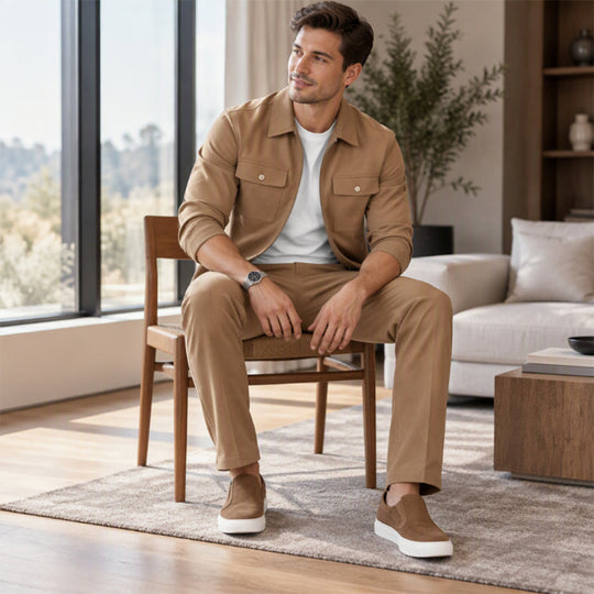 ☁️Comfortable & Versatile, Everyday Wear – Men's Casual Jacket & Pants Set ✨