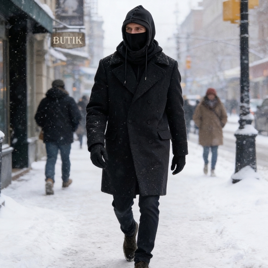 All-in-one thermal winter face mask & hood