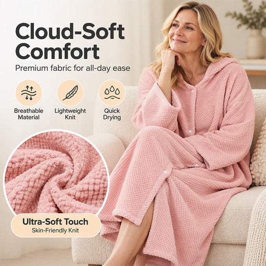 💖Black Friday Mega Deal – 50% off!💖 🌺Women's Wearable Hooded Bathrobe Towel