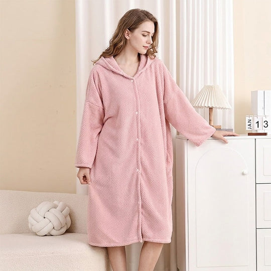 💖Black Friday Mega Deal – 50% off!💖 🌺Women's Wearable Hooded Bathrobe Towel