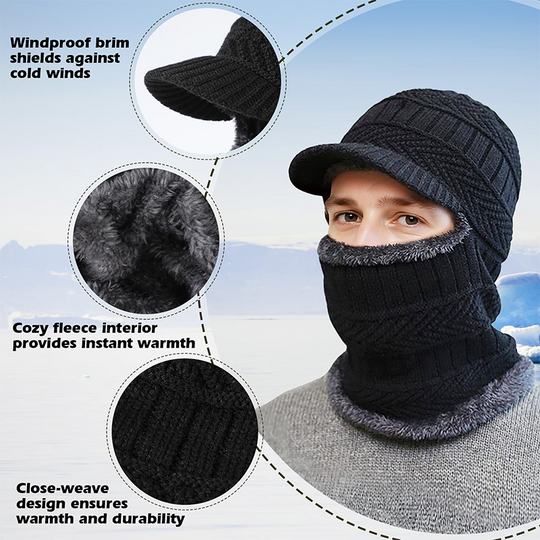 🖤Black Friday Sale🖤3-in-1 Winter Balaclava, Insulated Hood with Protective Goggles