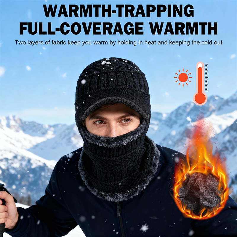 🖤Black Friday Sale🖤3-in-1 Winter Balaclava, Insulated Hood with Protective Goggles