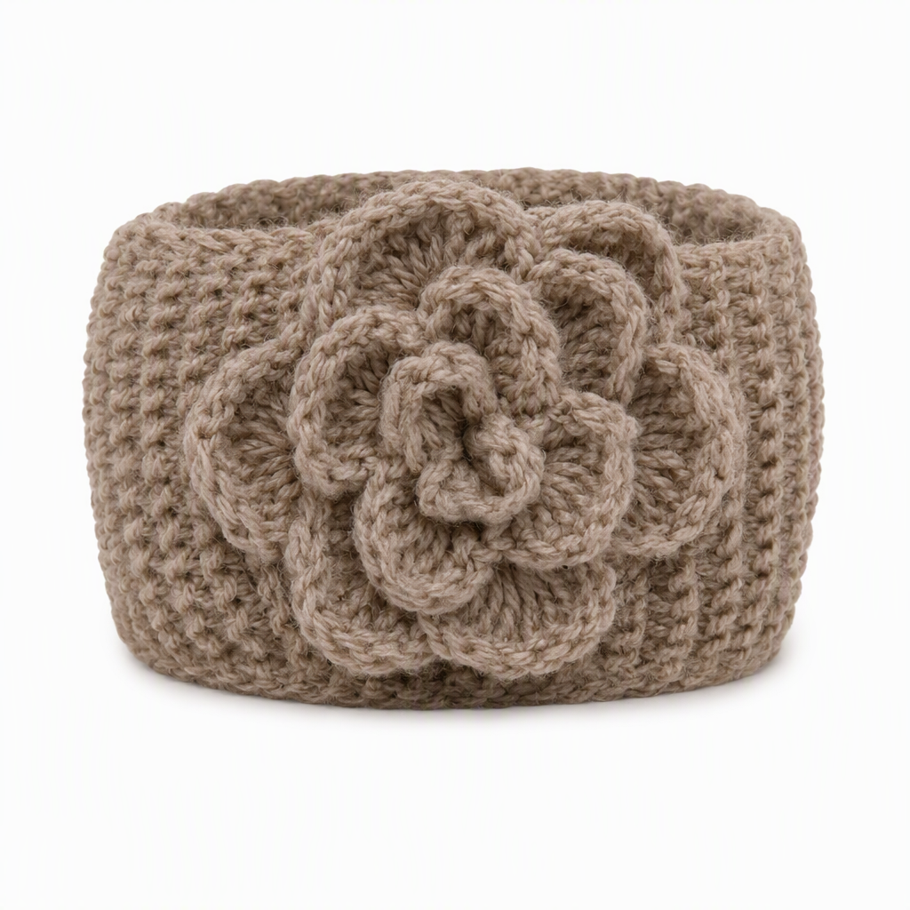 Women Winter Warm Knitted Ear Warmer Headband Wide Floral Hair Accessory（Buy 1 get 1 free）