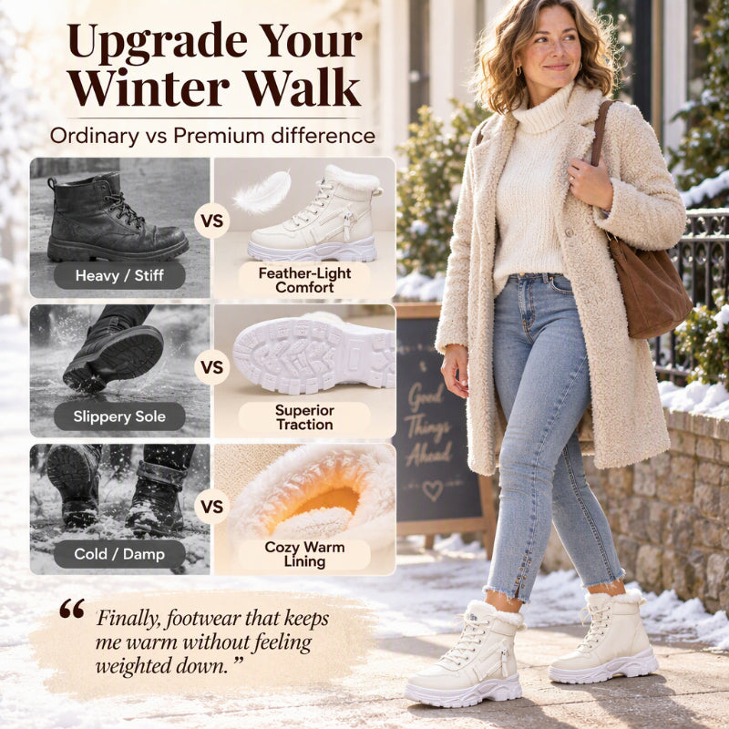 👢 Toasty Comfort, Easy Everyday Stride | Women's Winter Warm Plush-Lined Ankle Boots