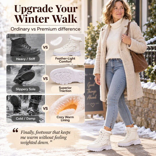 👢 Toasty Comfort, Easy Everyday Stride | Women's Winter Warm Plush-Lined Ankle Boots